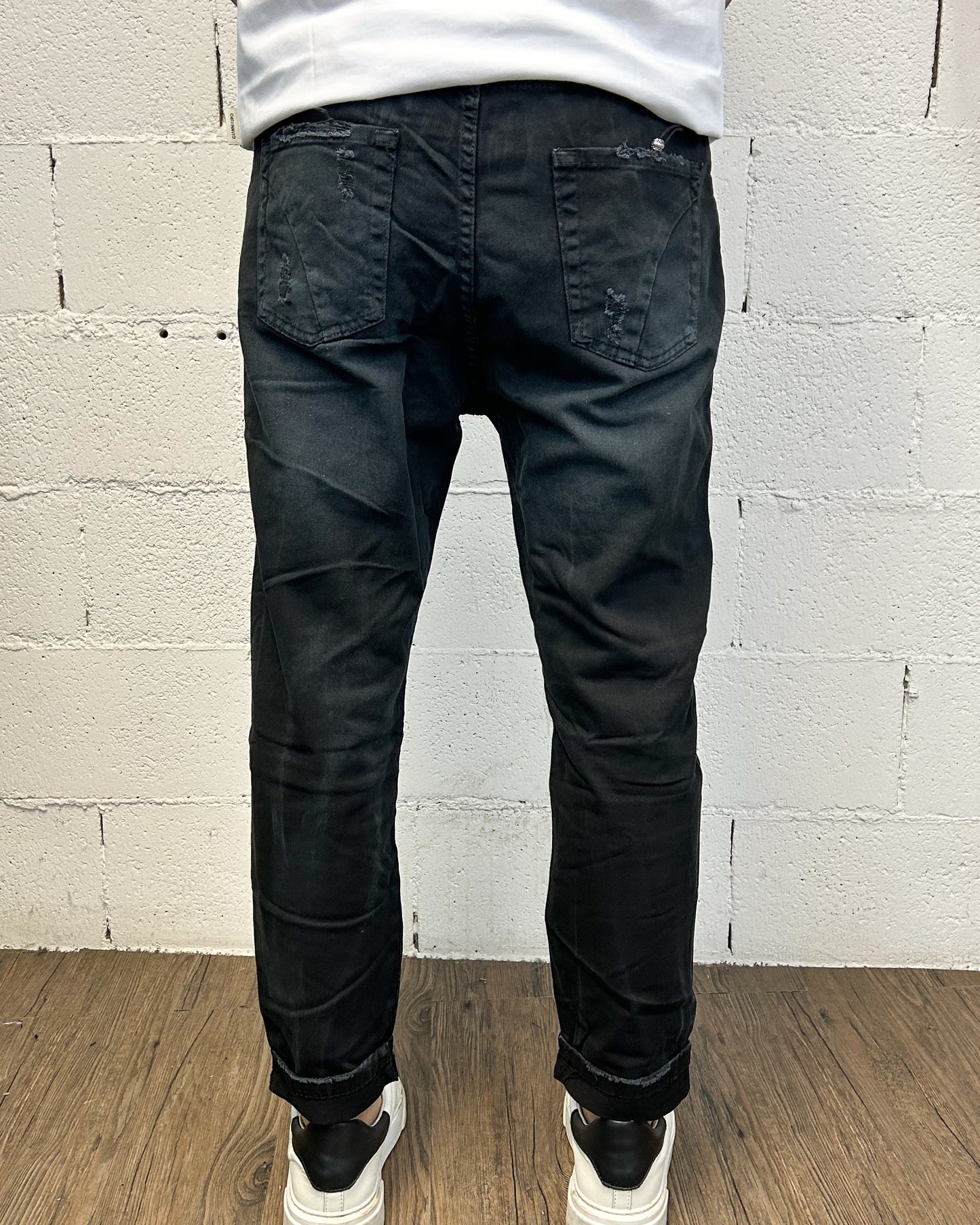 Jeans Tapared OVER-D 5 tasche Nero