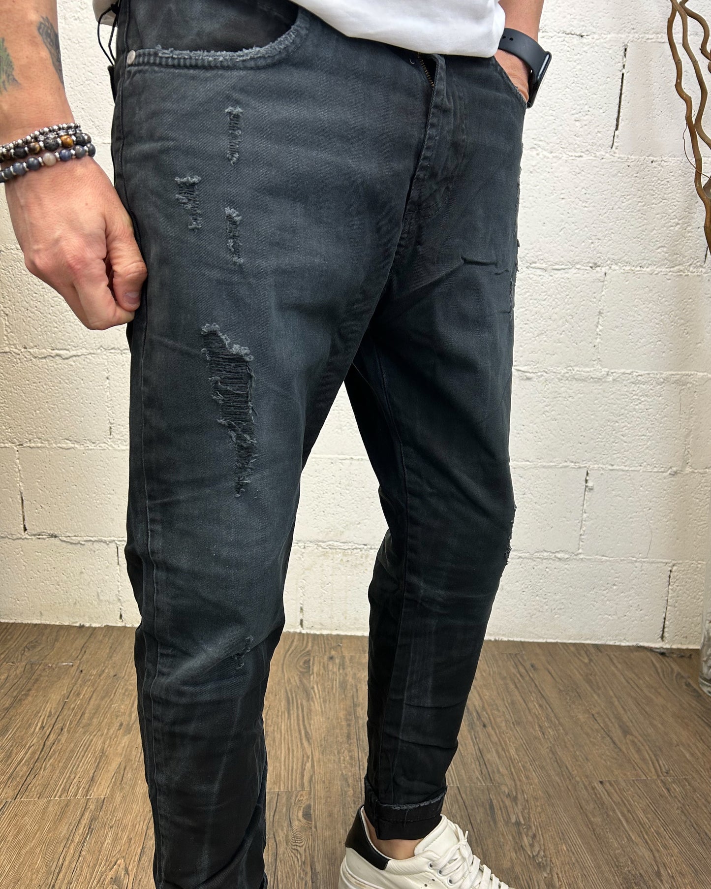 Jeans Tapared OVER-D 5 tasche Nero