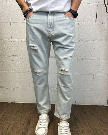 Jeans Carrot Fit GIANNI LUPO Chiaro