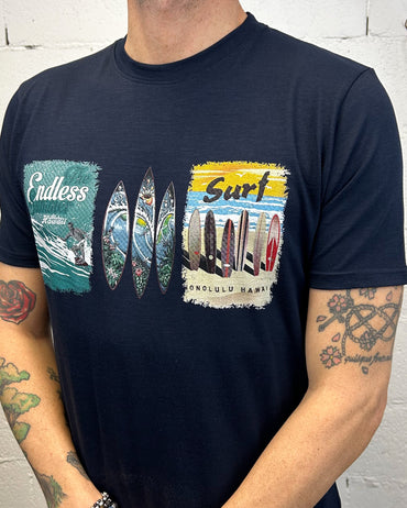 T-Shirt OVER-D Surf Blu