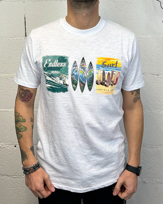 T-Shirt OVER-D Surf Bianca