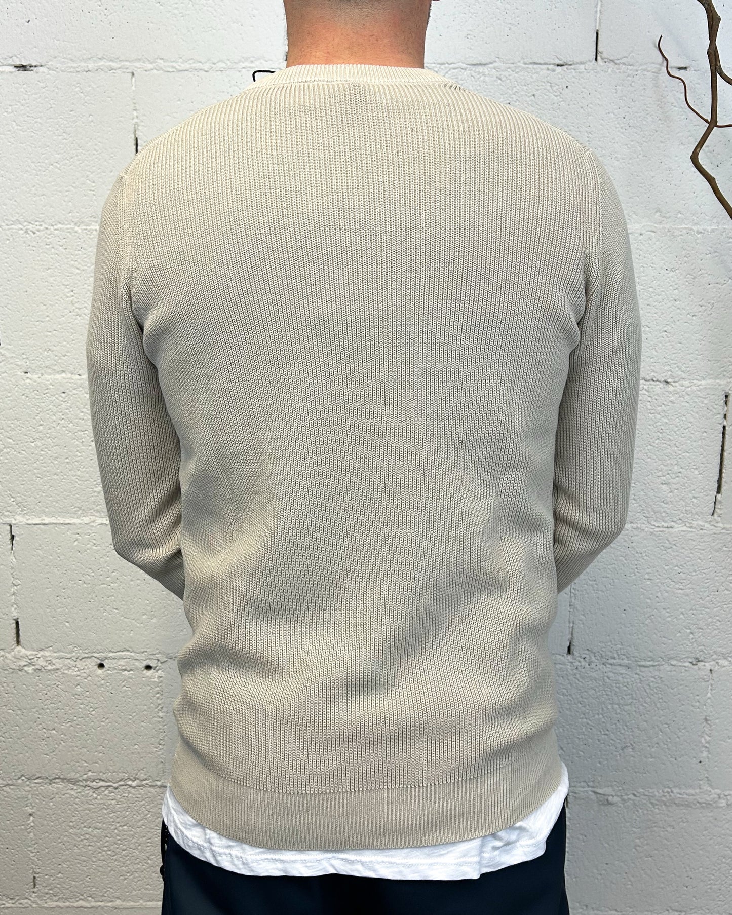 Pullover Paricollo OVER-D Beige