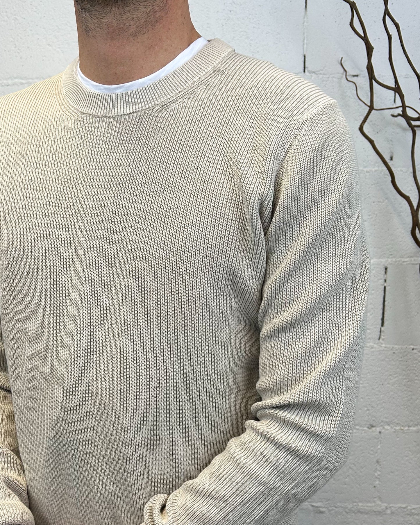 Pullover Paricollo OVER-D Beige
