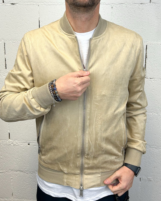 Bomberino Scamosciato GIANNI LUPO Beige