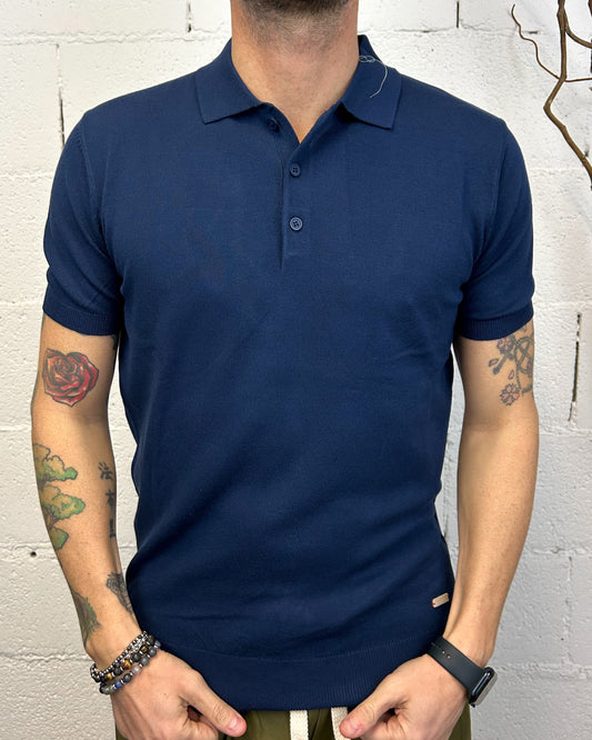 Polo Filo GIANNI LUPO Navy