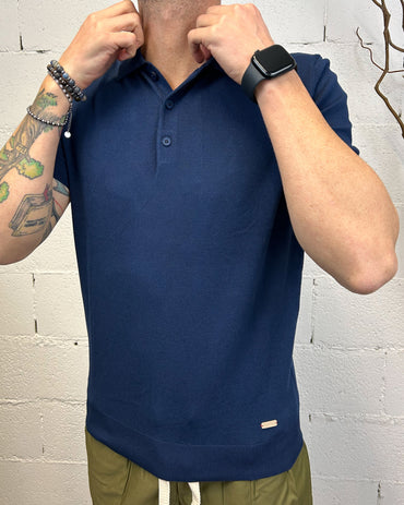 Polo Filo GIANNI LUPO Navy