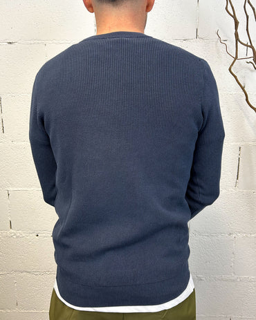 Pullover Paricollo OVER-D Navy