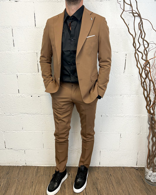 Abito 2 Bottoni OVER-D Tabacco