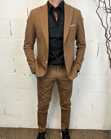 Abito 2 Bottoni OVER-D Tabacco