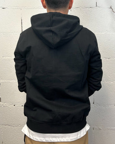 Felpa Full Zip OVER-D Nera