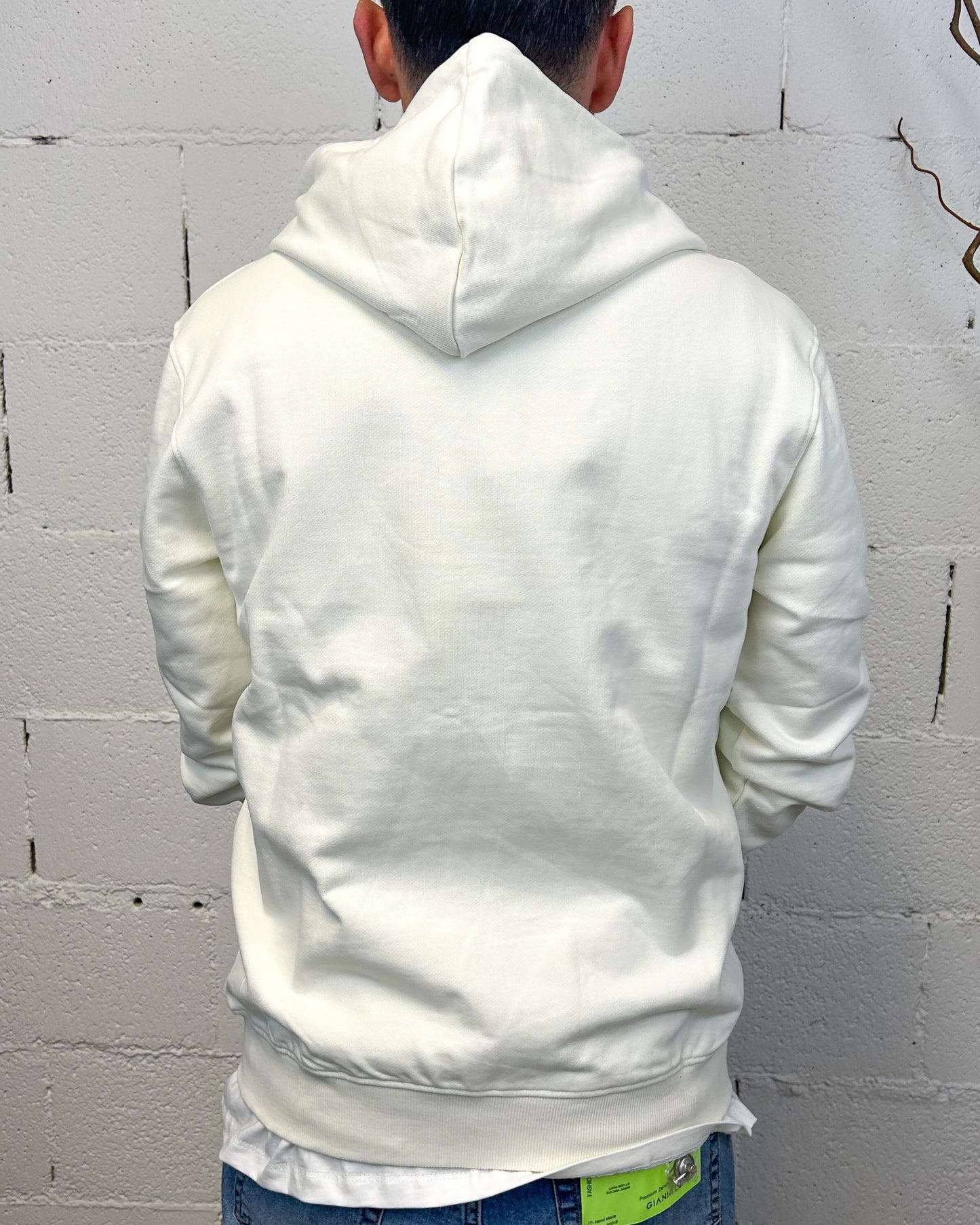 Felpa Full Zip OVER-D Panna