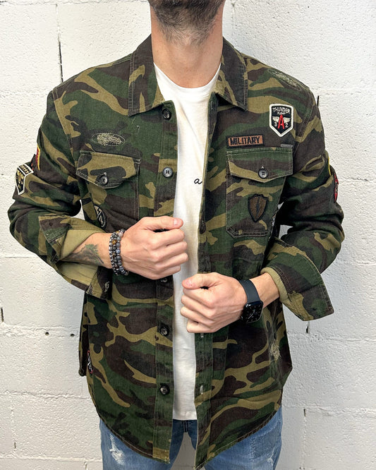 Camiciona Patch Military GIANNI LUPO