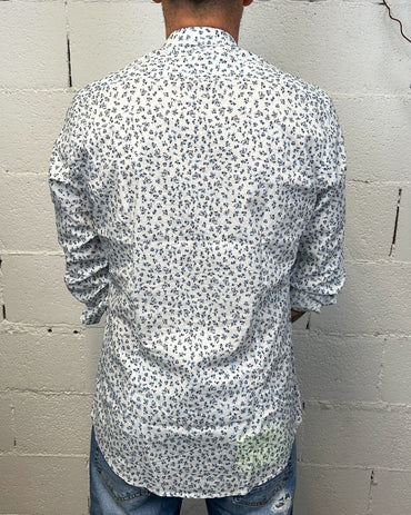 Camicia OVER-D Spring Blue Cotone