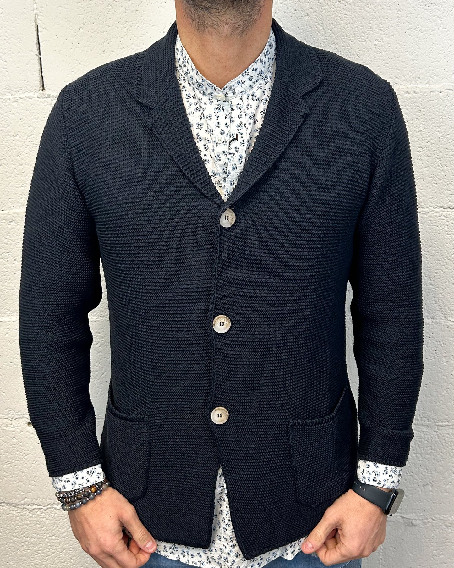 Giacca Cardigan OVER-D Reverse Blu