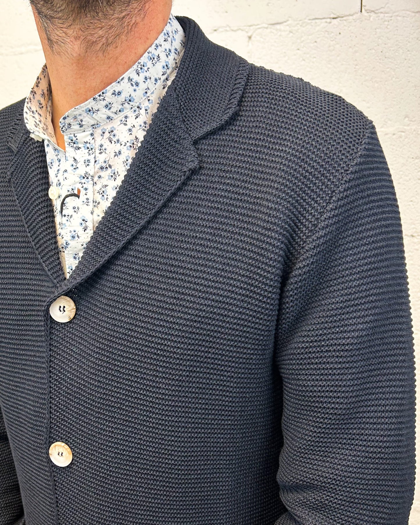 Giacca Cardigan OVER-D Reverse Blu