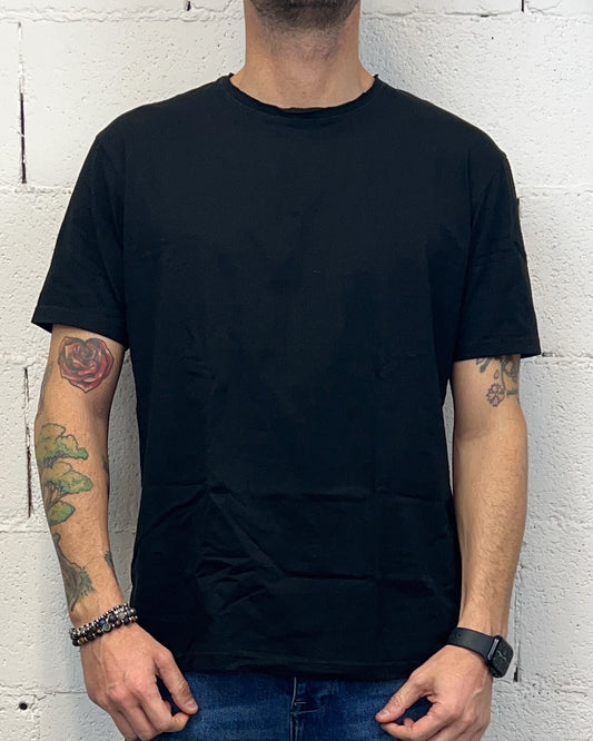 T-Shirt Basic Taglio Vivo GIANNI LUPO Black