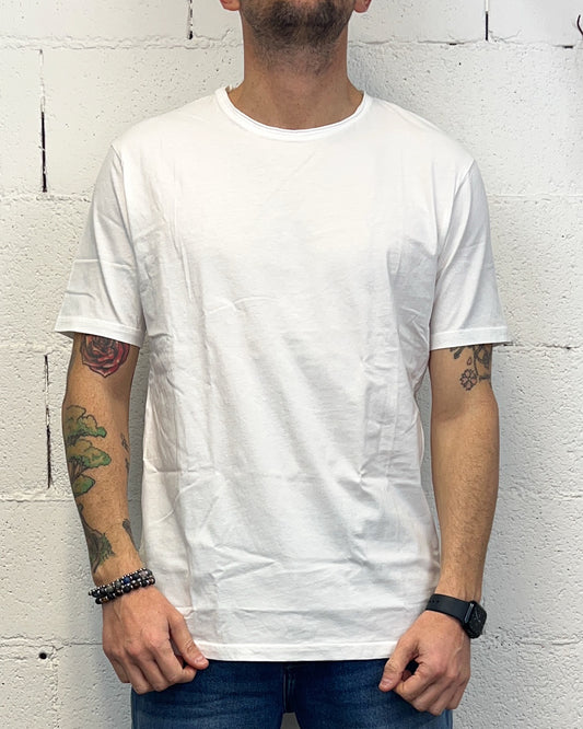 T-Shirt Basic Taglio Vivo GIANNI LUPO White