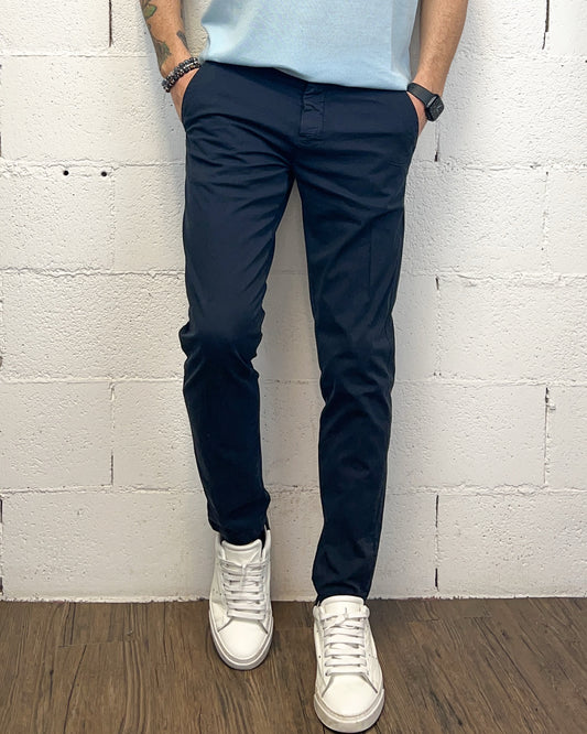 Chino OVER-D Slim Fit Blu