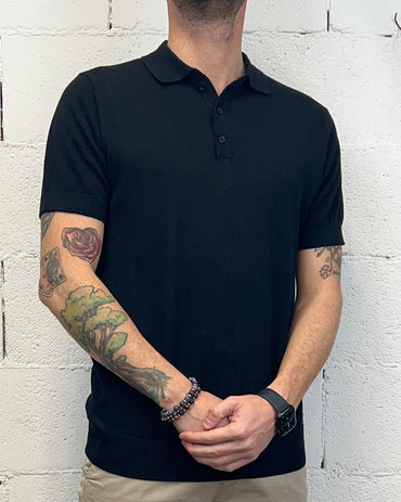 Polo Filo GIANNI LUPO Nero