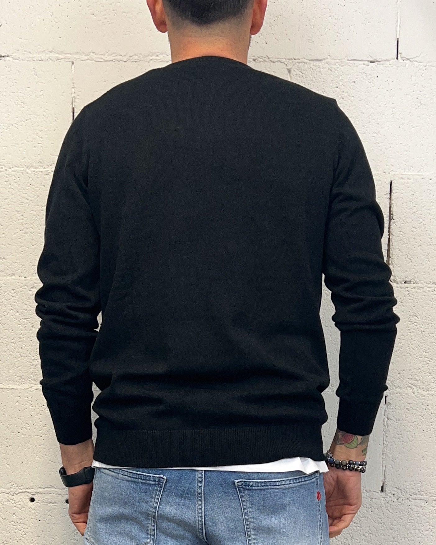 Pullover 100% Cotone OVER-D Nero