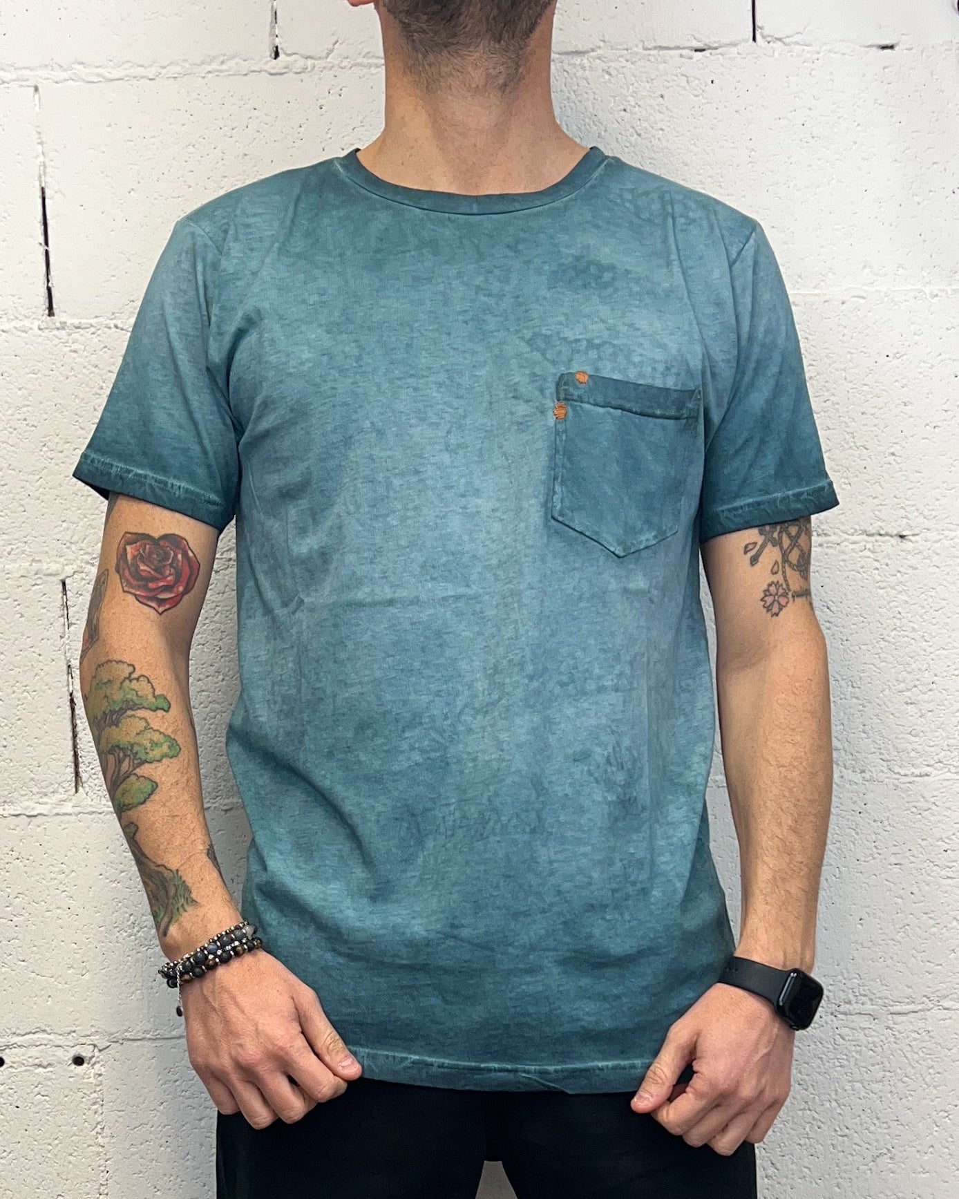 T-Shirt SUNDAY Taschino Tinto Capo Blu