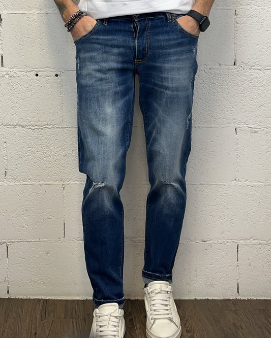 Jeans Slim Elasticizzato KLIXS Scuro