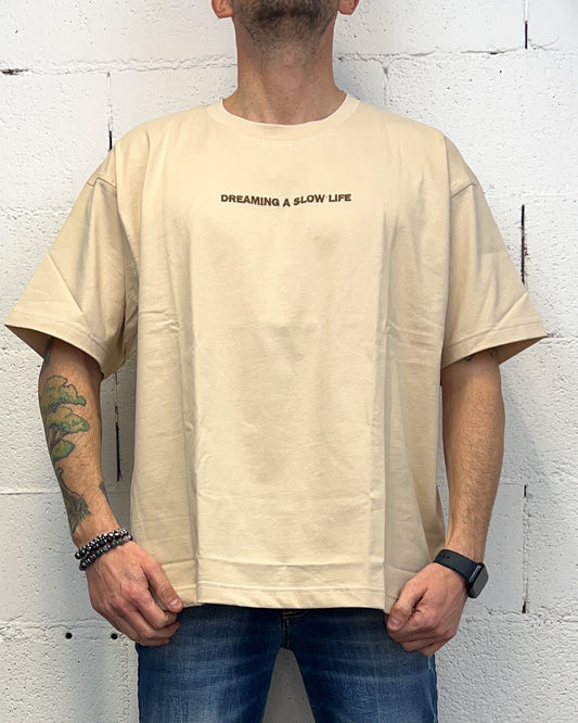 T-Shirt BoxFit SUNDAY Dreaming Avorio