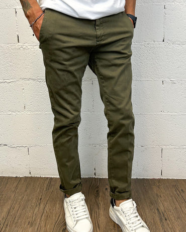 Chino OVER-D Verde Militare