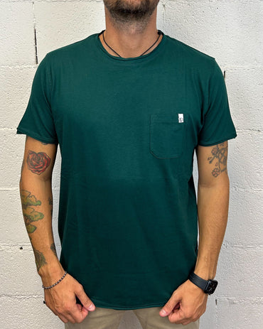 T-Shirt OVER-D Taschino Taglio Vivo V.Bottiglia