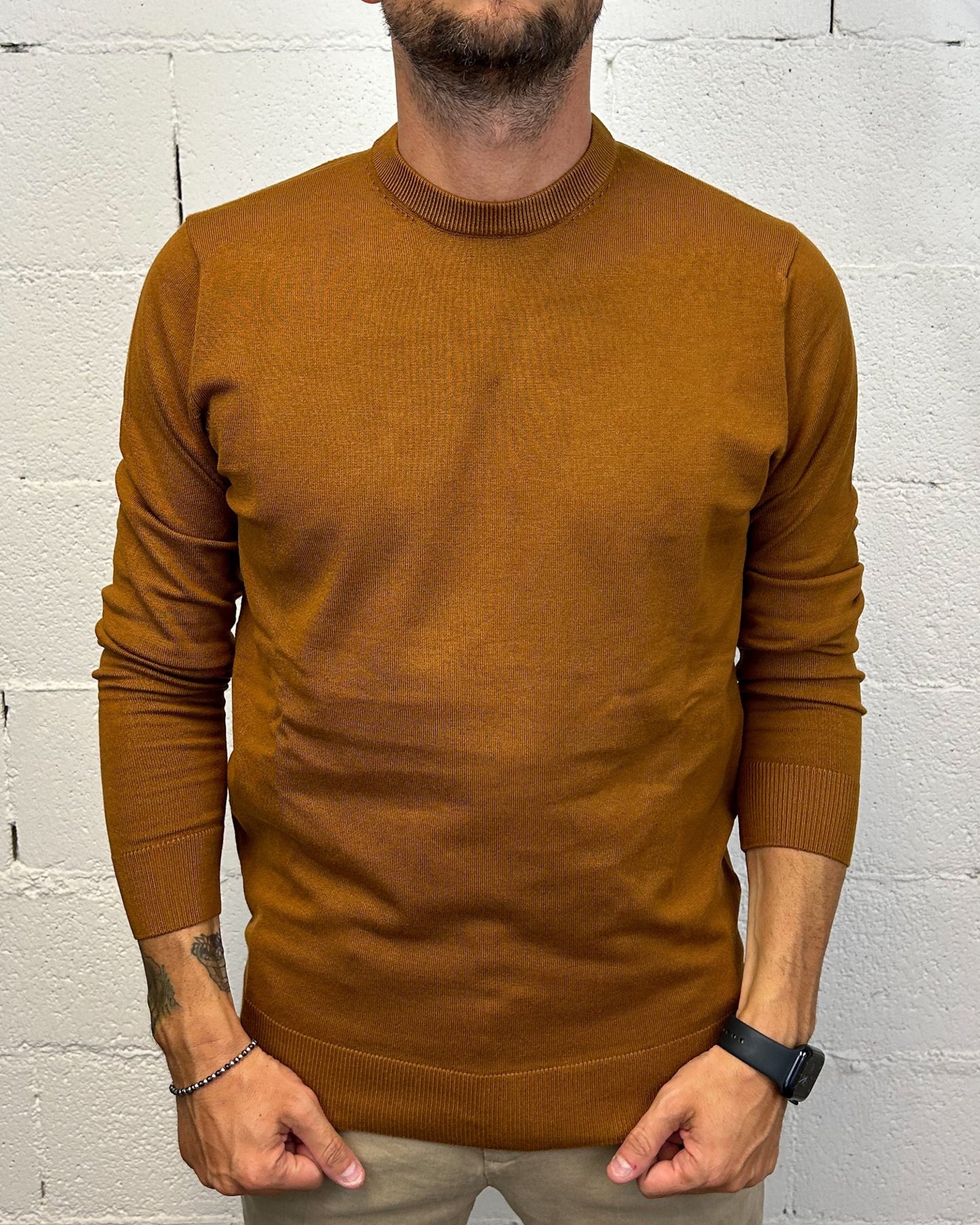 Maglia OVER-D Tabacco Viscosa