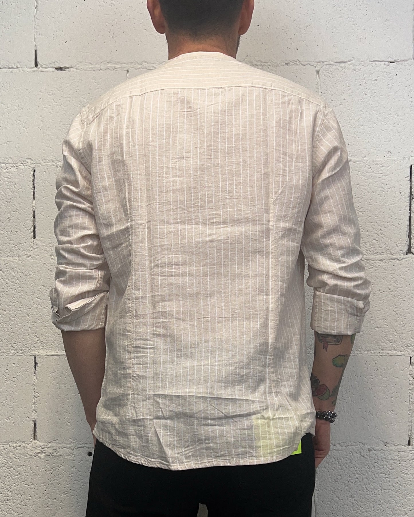 Camicia OVER-D Cotone/Lino Coreana Riga