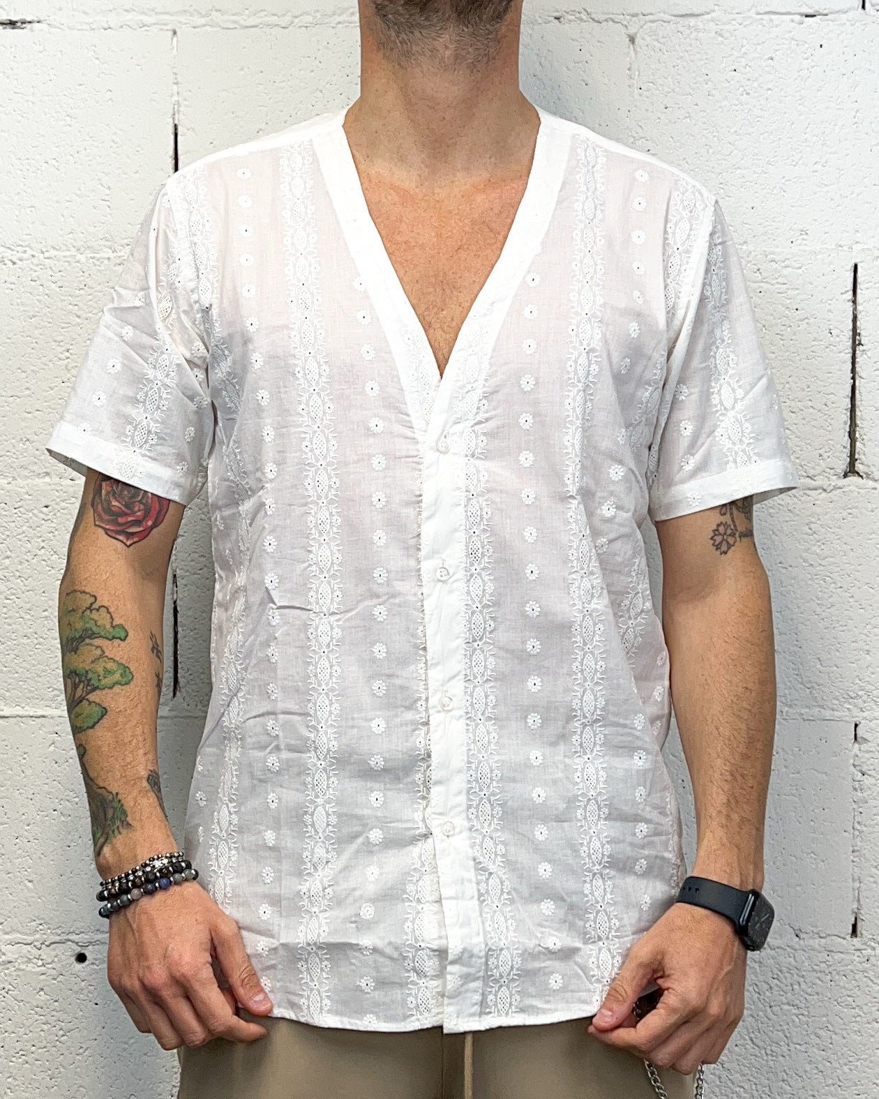 Camicia OVER-D Scollo V Operata