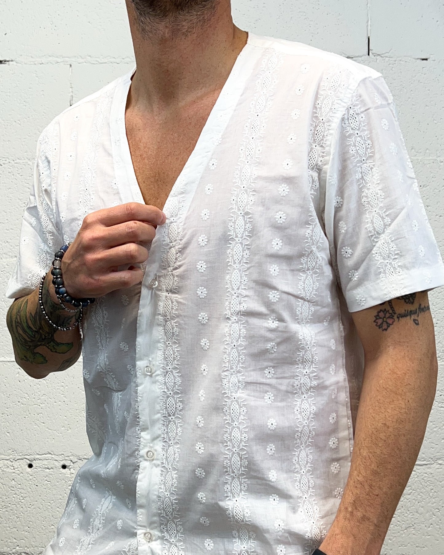 Camicia OVER-D Scollo V Operata