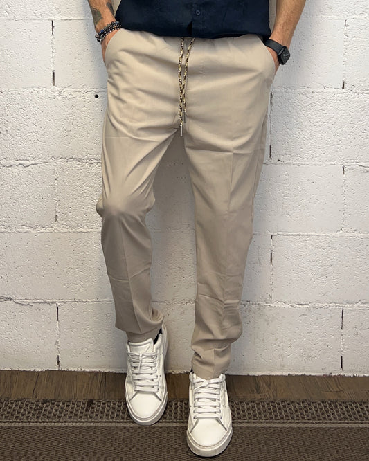 Pantalaccio GIANNI LUPO Beige Coulisse
