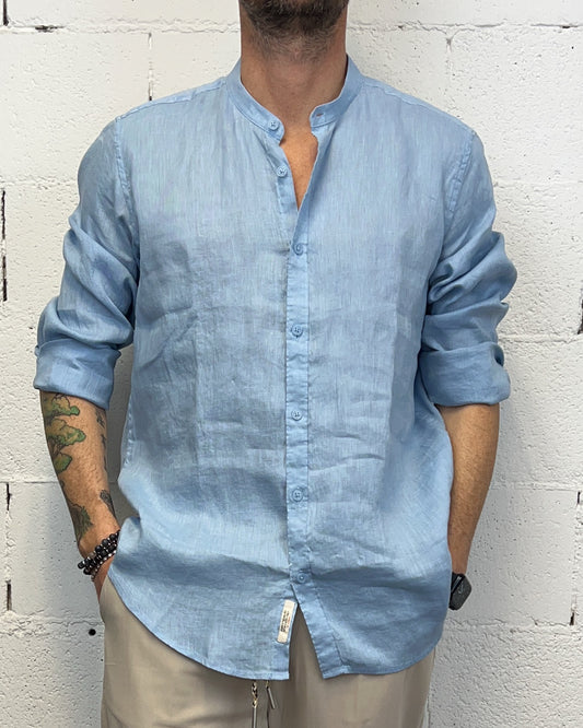 Camicia Lino GIANNI LUPO Coreana Sky
