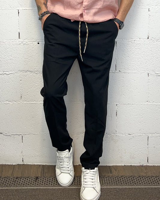 Pantalaccio GIANNI LUPO Black Coulisse