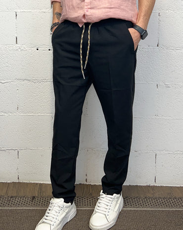 Pantalaccio GIANNI LUPO Black Coulisse