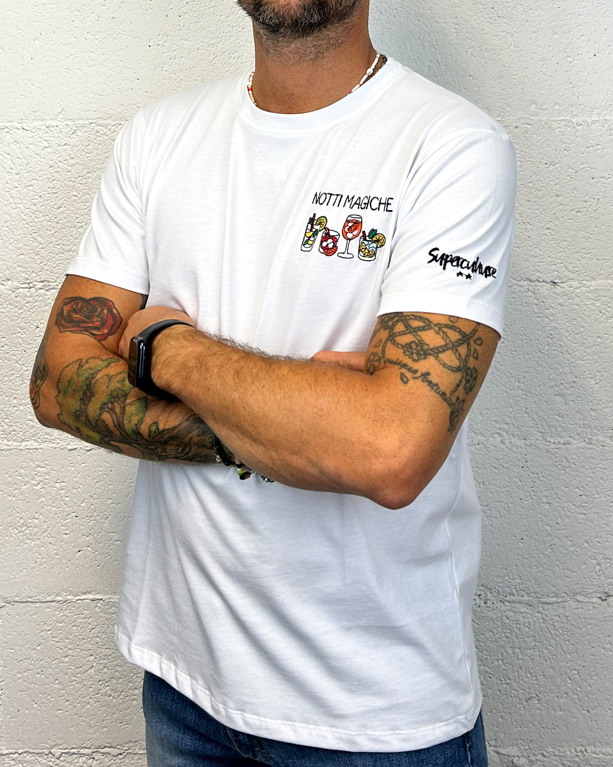 T-shirt SUPERCULTURE Notti Magiche White
