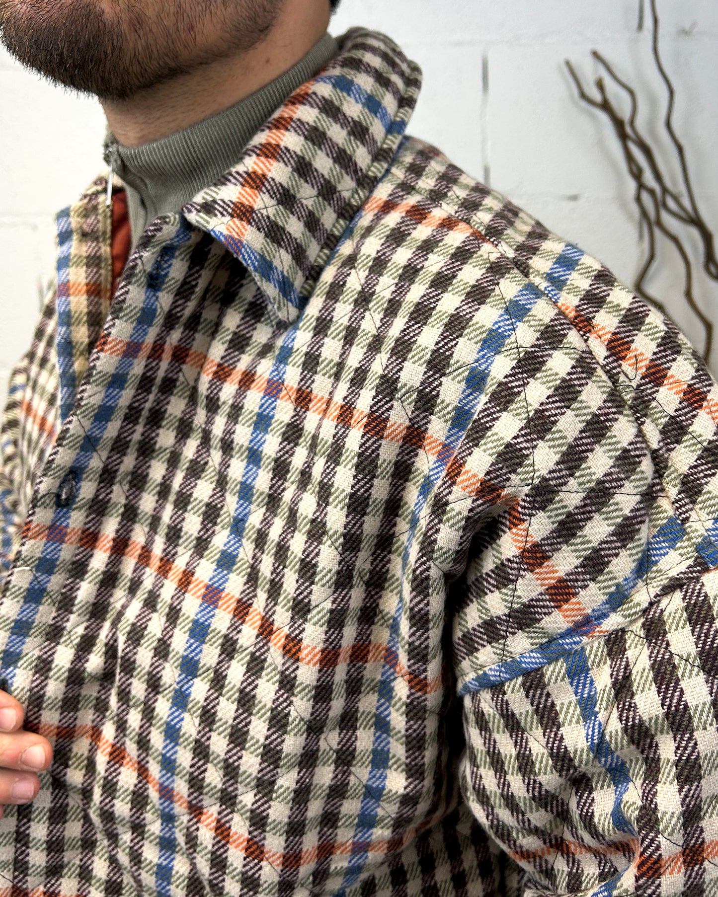 Giubbotto OVERSIZE Camicia DUCA Check Marrone