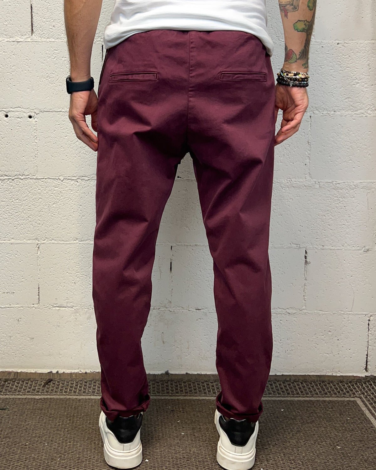 Pantalaccio Denim OVER-D Bordeaux