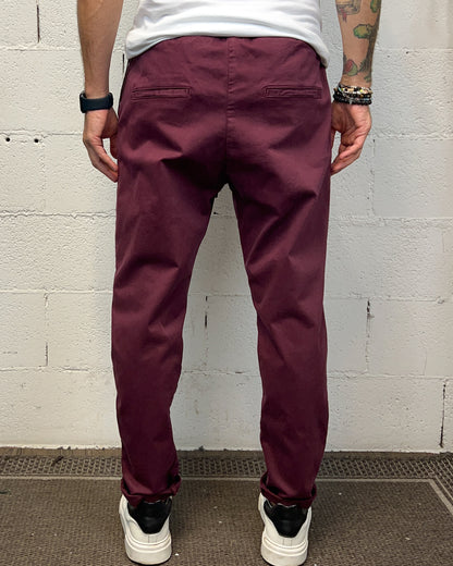 Pantalaccio Denim OVER-D Bordeaux