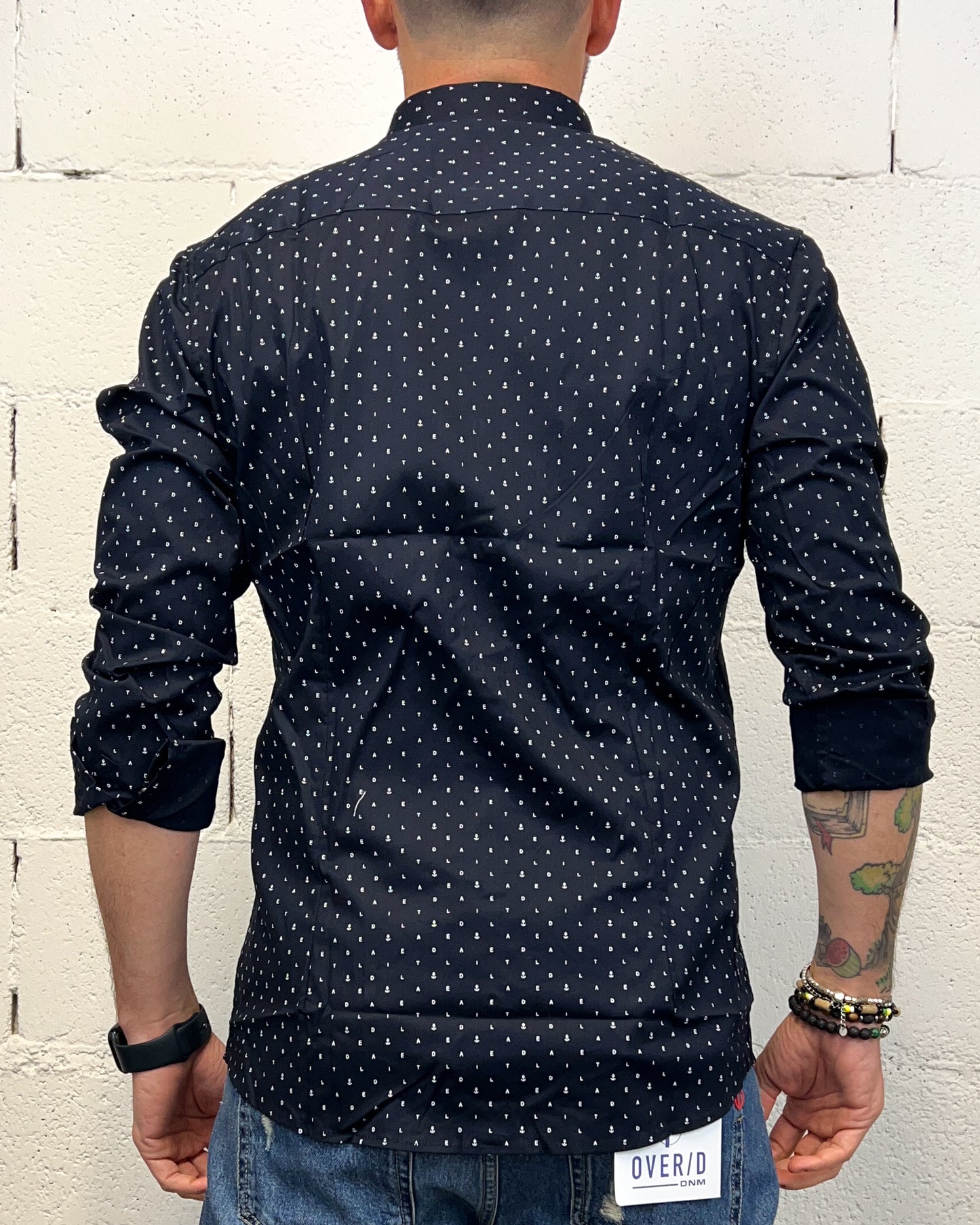 Camicia Cotone LURVY Anchor Black