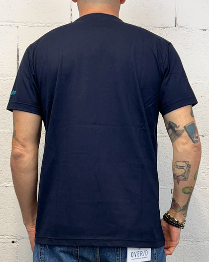 T-shirt SUPERCULTURE Gin Therapy Blu