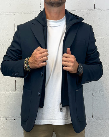 Giacca GIANNI LUPO con Gilet e Cappuccio Removibile