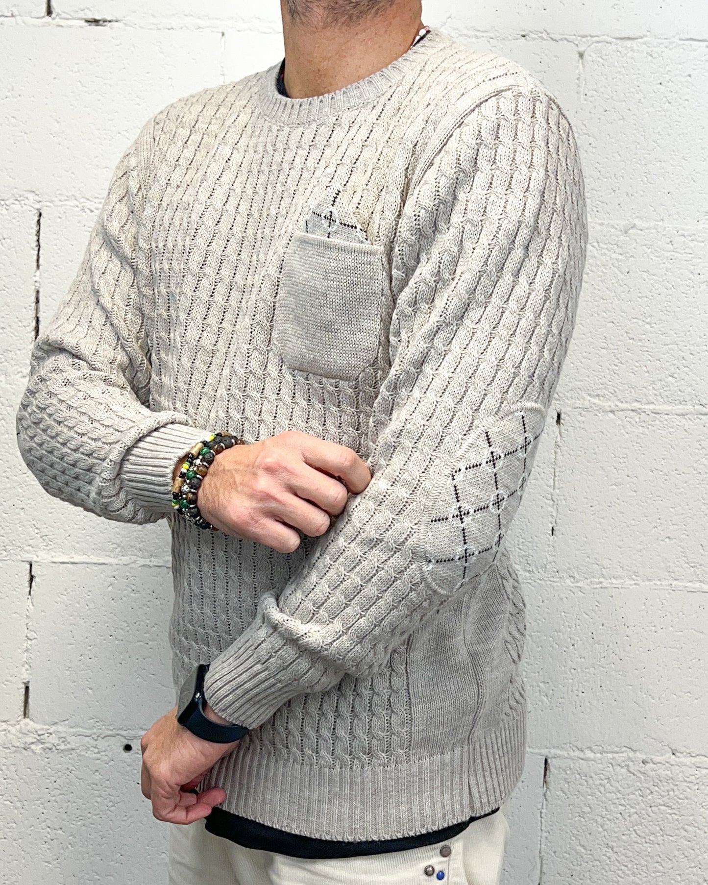 Maglioncino Beige BLACKSUNDAY Taschino Pochette