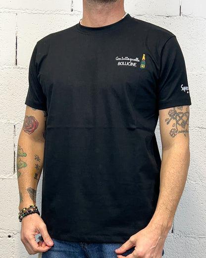 T-shirt SUPERCULTURE Bollicine Nera