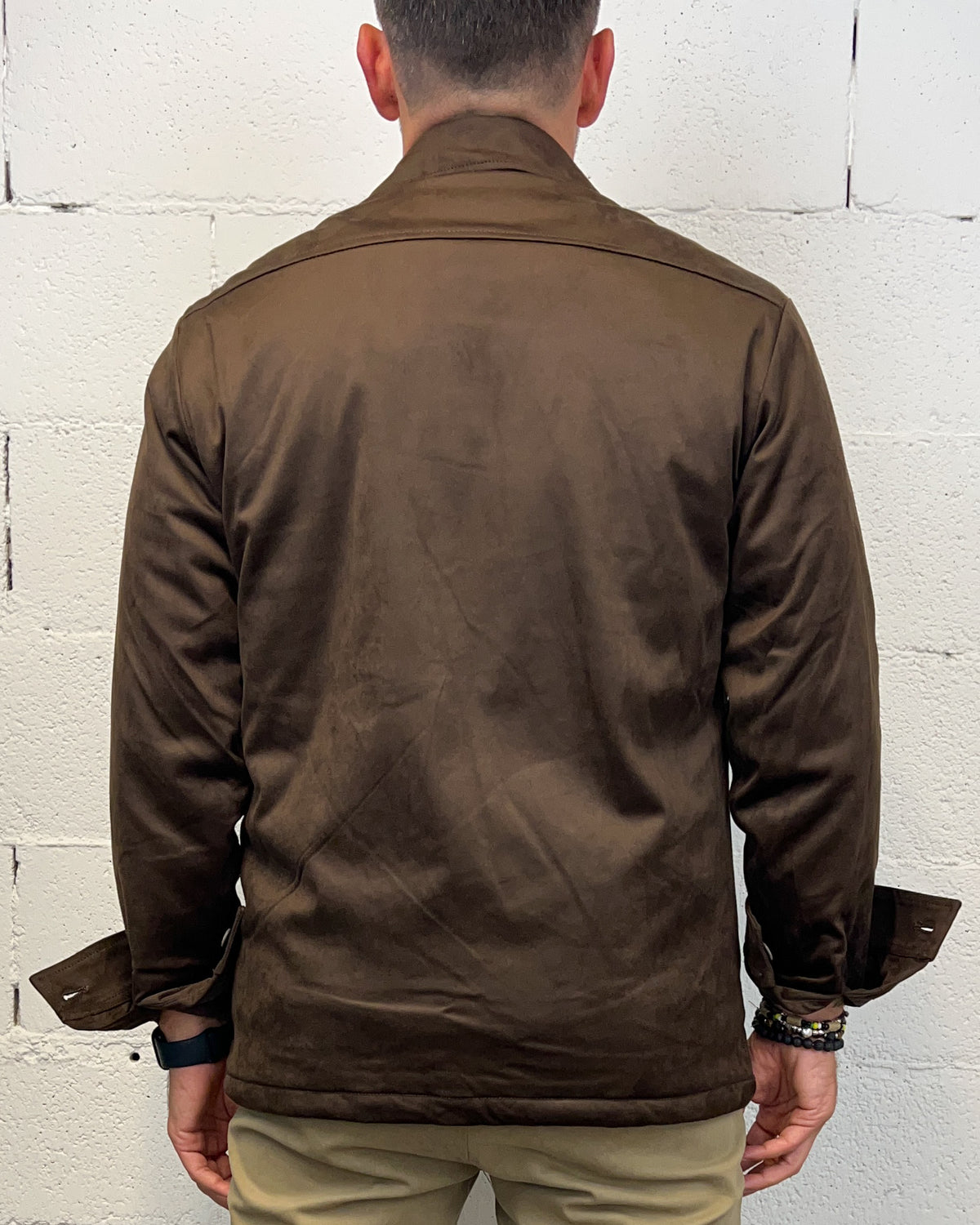 Giacca Sweatshirt GIANNI LUPO Suede Coffe