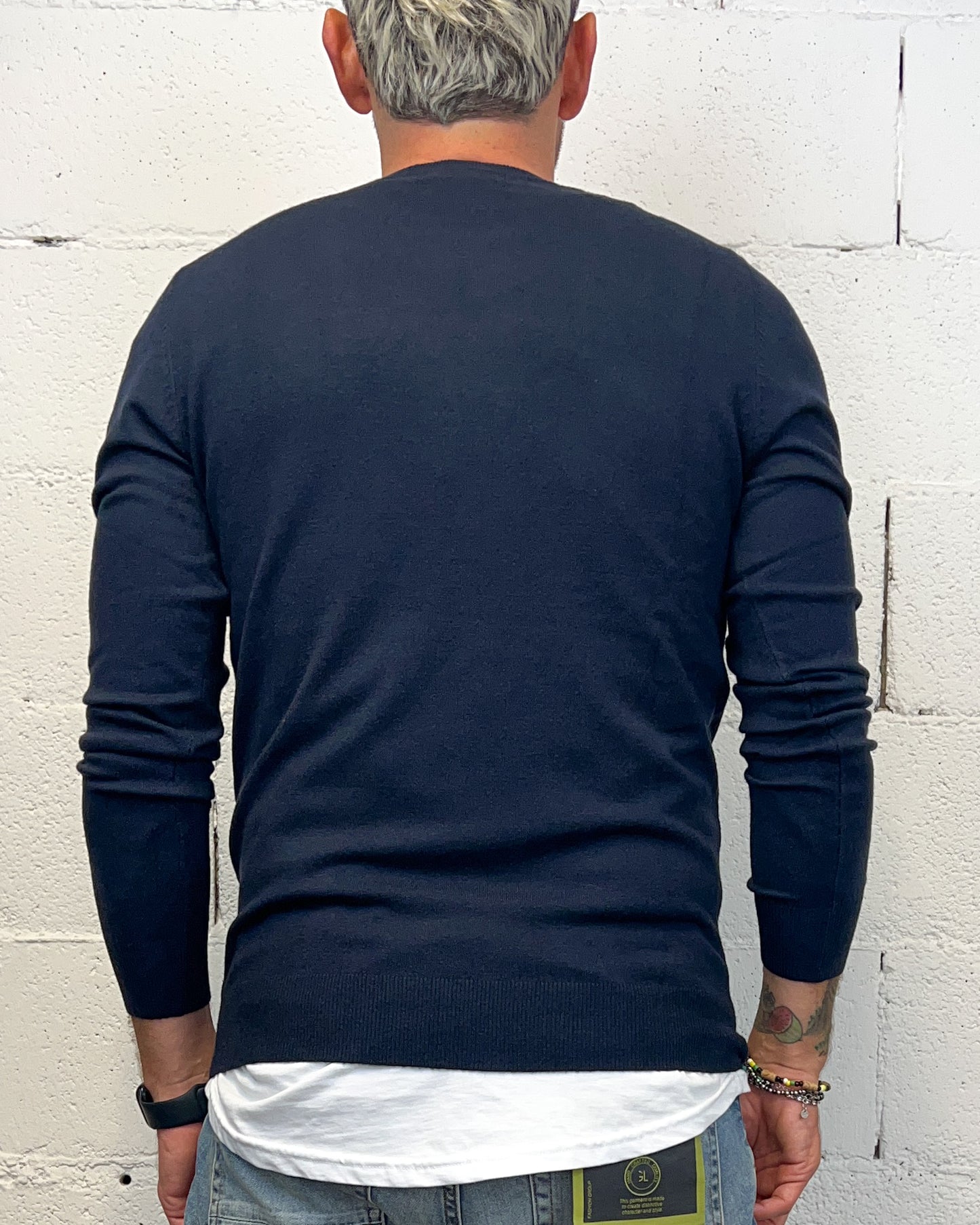 Paricollo Viscosa GIANNI LUPO Navy