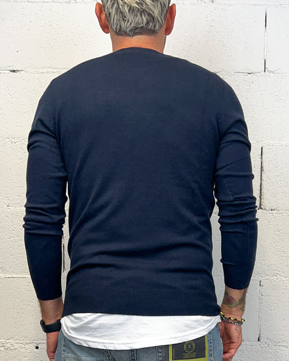 Paricollo Viscosa GIANNI LUPO Navy