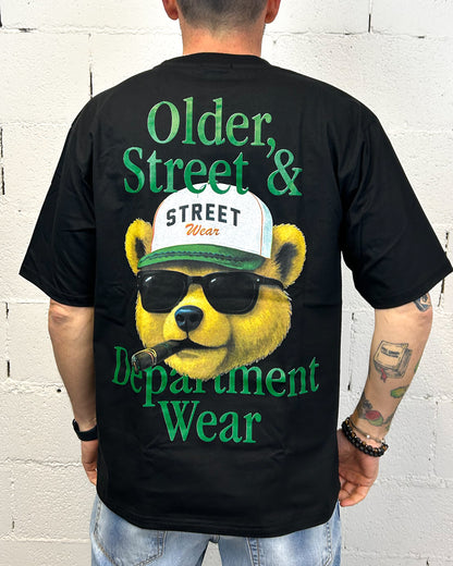 T-shirt Over Crop DROPIN Older Bear Nera